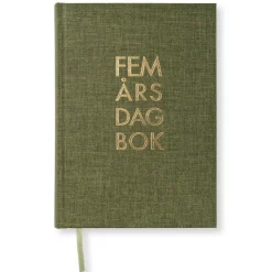 5-årsdagbok A5 Khaki Green