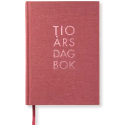 10-årsdagsbok A5 Red Twist