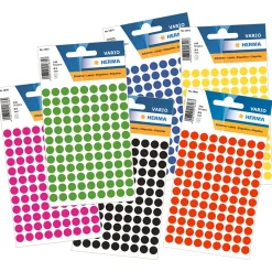 Rund klisteretikett Ø8mm 540-pack