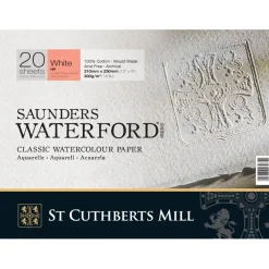 Saunders Waterford Akvarellblock White HP 31x23 cm 300g