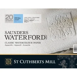 Saunders Waterford Akvarellblock White CP/NOT 31x23 cm 300g