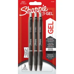 S-Gel 0,7 mm 3-pack Black