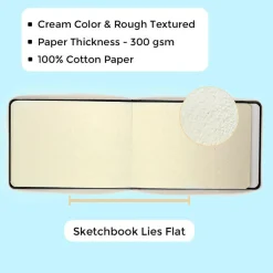 Sketchbook A5 100% Bomull 300g