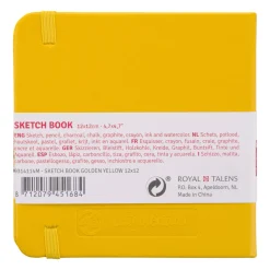 Sketchbook Golden Yellow 12 x 12 cm