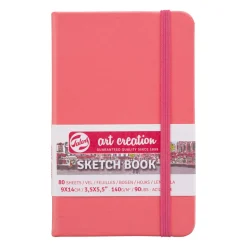 Sketchbook Pocket Coral Red