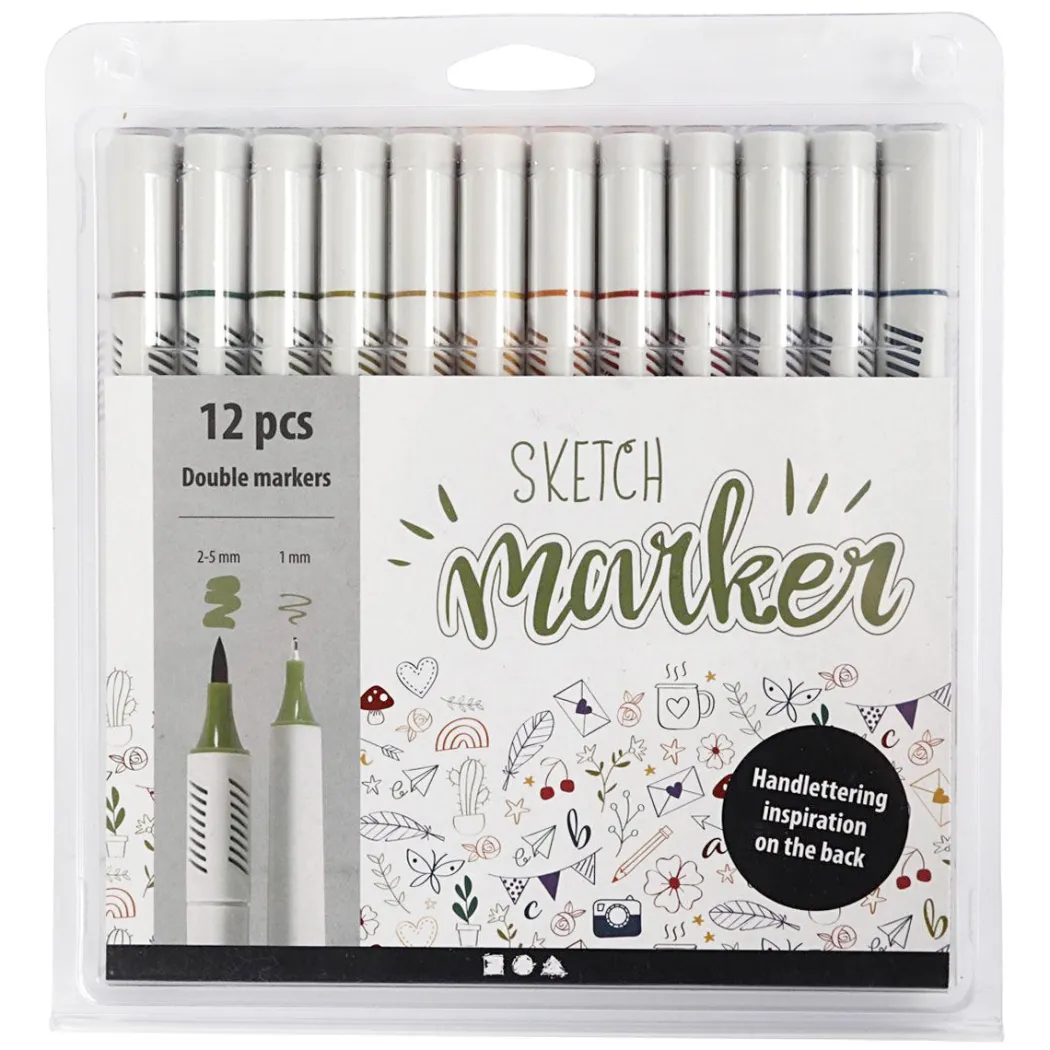Sketch Marker Natur 12-set