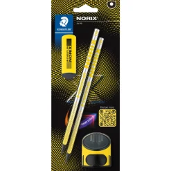 Skolset Norix Blyertspennor + tillbehör Yellow