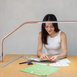 Slimline 4 Table Lamp Rose Gold