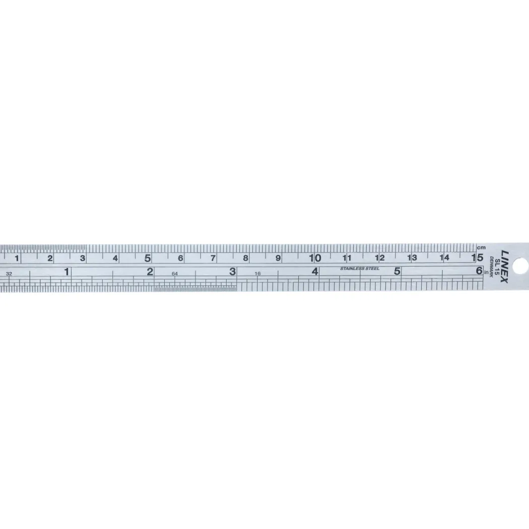 SL stållinjal 15 cm