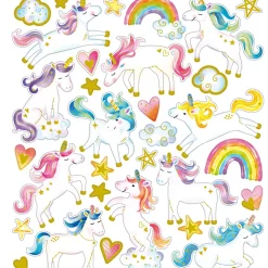 Stickers Enhörningar 1 ark