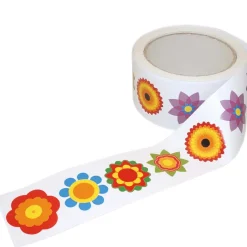 Stickers på rulle blommor