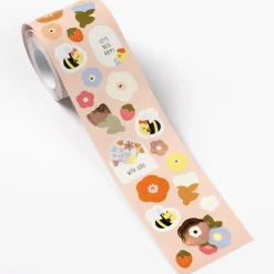 Stickers på rulle Blommor & Bin