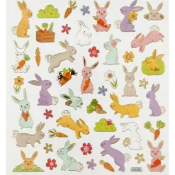 Stickers Påskharar 1 ark