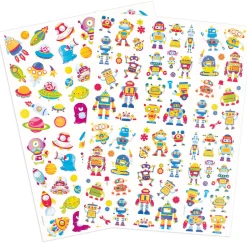 Stickers rymden & robotar 2 ark