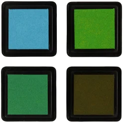 Stämpeldyna 4-pack Grön & Ljusgrön