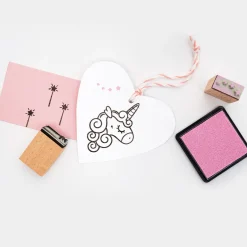 Stämpelset + stämpeldyna Unicorn 10-pack