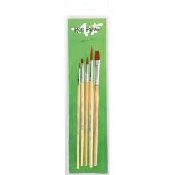Syntetiska penslar Junior 5-set