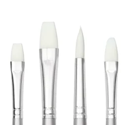 Syntetpensel Akryl Long Handle 4-pack