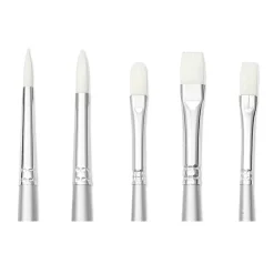 Syntetpensel Akryl Long Handle 5-pack