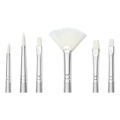Syntetpensel Akryl Short Handle 6-pack