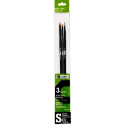 Syntetpensel Campus Akryl 3-set S