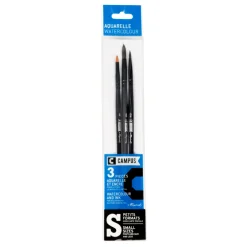 Syntetpensel Campus Akvarell 3-set S
