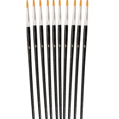 Syntetpensel rund 10 st