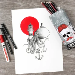 Tattoo Sketching Set 14 delar