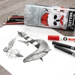 Tattoo Sketching Set 14 delar
