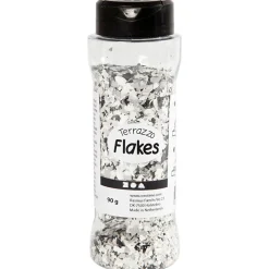 Terrazzo Flakes 90g Mörkgrå