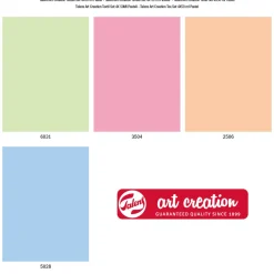 Textilfärg Set 4 x 50 ml Pastel
