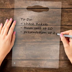 Transparent whiteboard Mini A4 med handtag