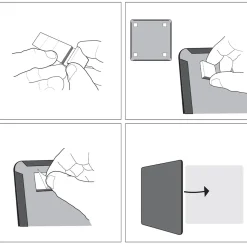 Transparent whiteboard Mini 30x30 cm