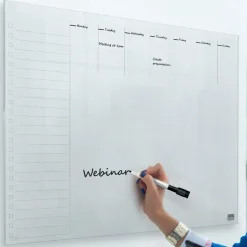 Transparent whiteboard Mini Veckoplan A3