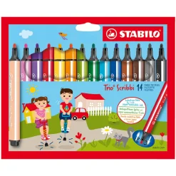 Trio Scribbi Tuschpennor 14-pack