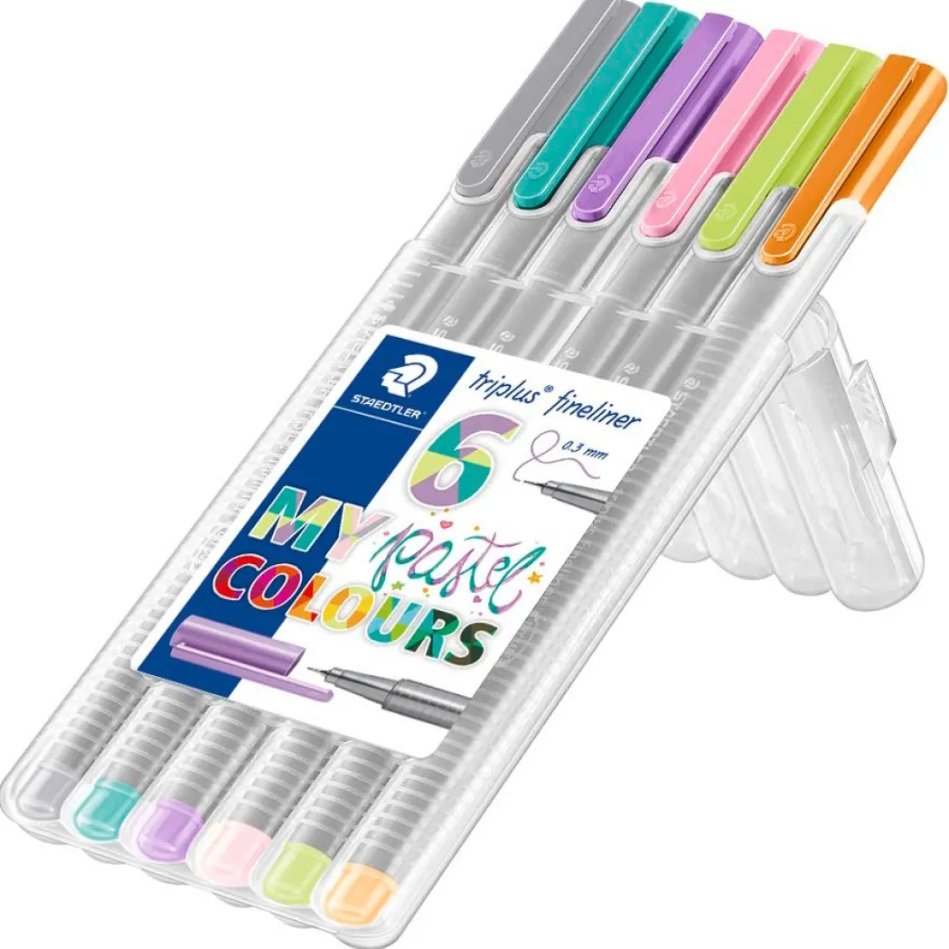 Triplus Fineliner Pastel 6-pack