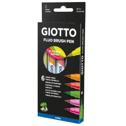 Turbo Soft Penselpenna Fluo 6-set (5 år+)
