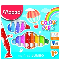 Tuschpennor Color Peps Jumbo 12-set (1 år+)
