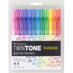 TwinTone Marker Rainbow 12-set