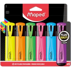 Överstrykningspennor 6-pack