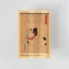 Vykort i Hinoki-trä – Kuniyoshi ”Tokaido Highway” 6-set