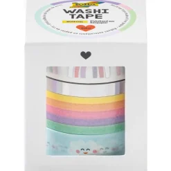 Washi-tejp Rainbow & Moln 4-pack