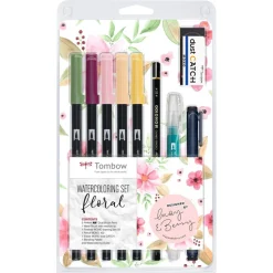 Watercoloring set Floral