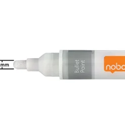 Whiteboardpenna för glastavla Vit 4-pack